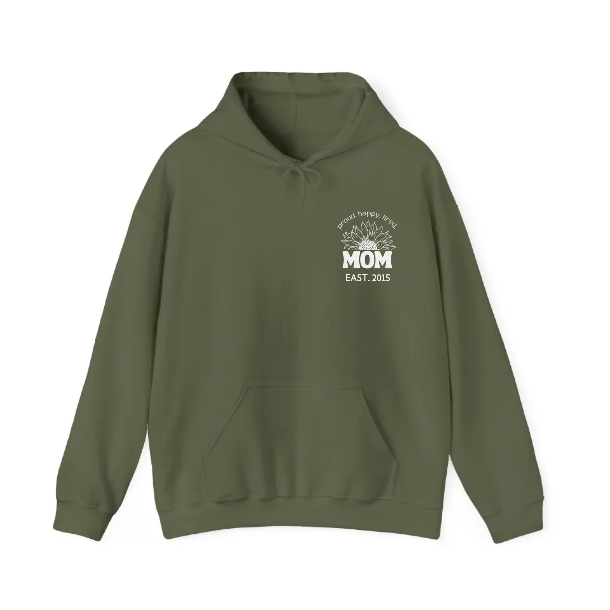 mamagibt Hoodie Mama Sonnenblume mit Datum