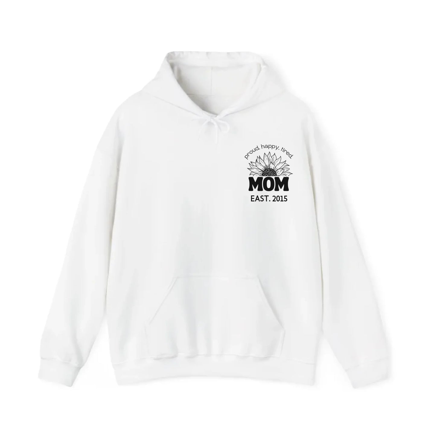 mamagibt Hoodie Mama Sonnenblume mit Datum