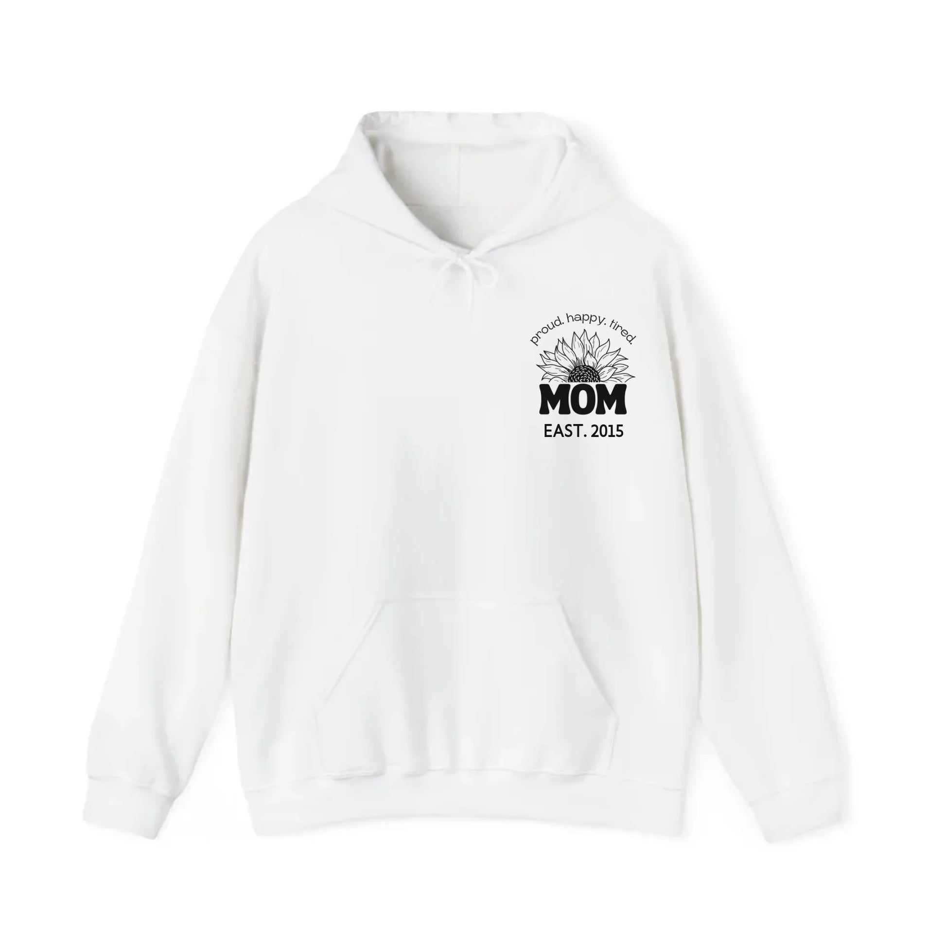 mamagibt Hoodie Mama Sonnenblume mit Datum