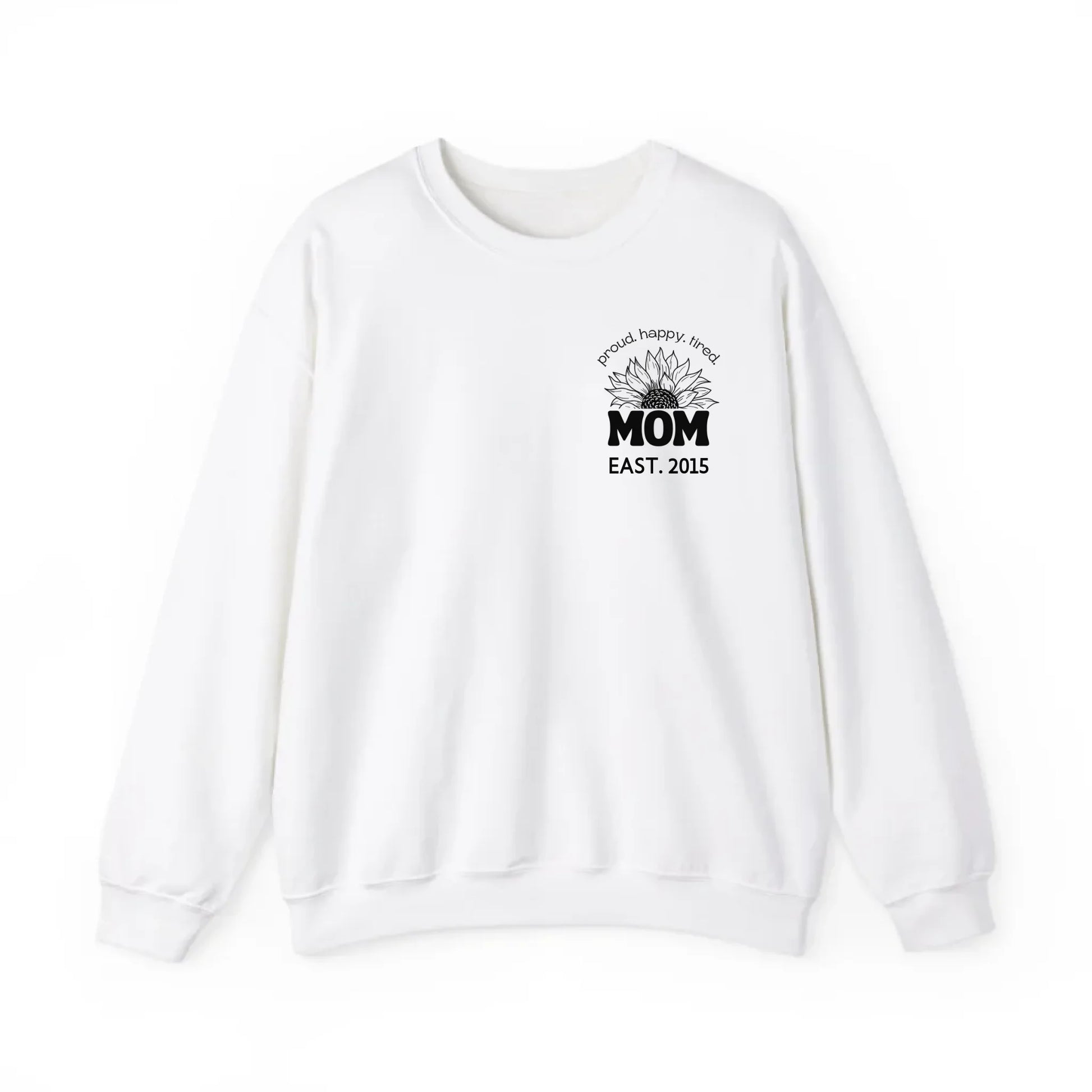 mamagibt Sweatshirt Mama Sonnenblume mit Datum