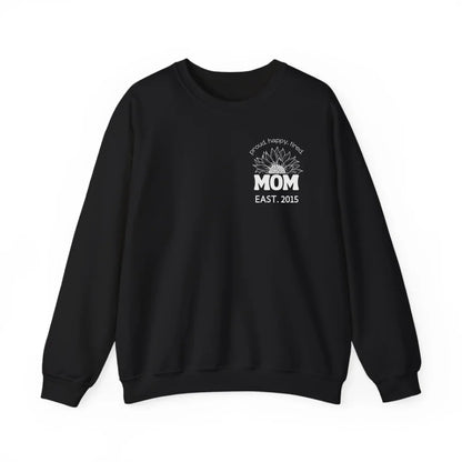 mamagibt Sweatshirt Mama Sonnenblume mit Datum