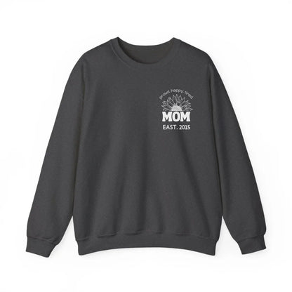 mamagibt Sweatshirt Mama Sonnenblume mit Datum