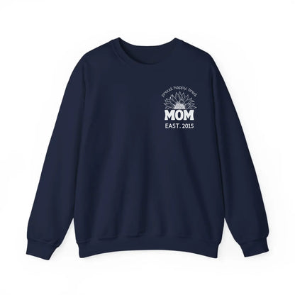 mamagibt Sweatshirt Mama Sonnenblume mit Datum