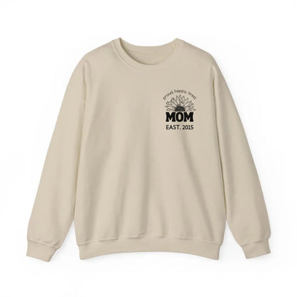 mamagibt Sweatshirt Mama Sonnenblume mit Datum