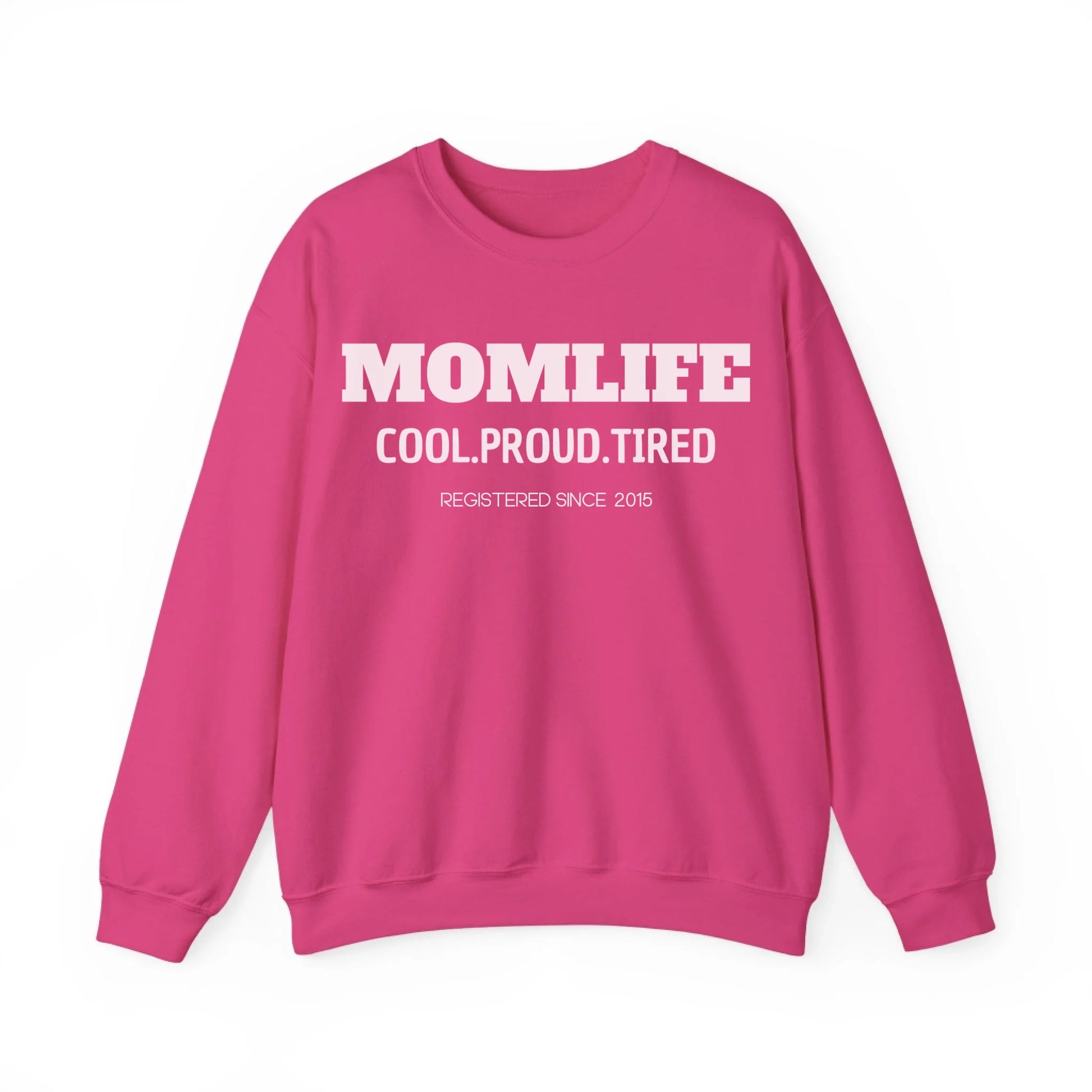 Printify Mama Sweatshirt Momlife personalisiert mit Datum