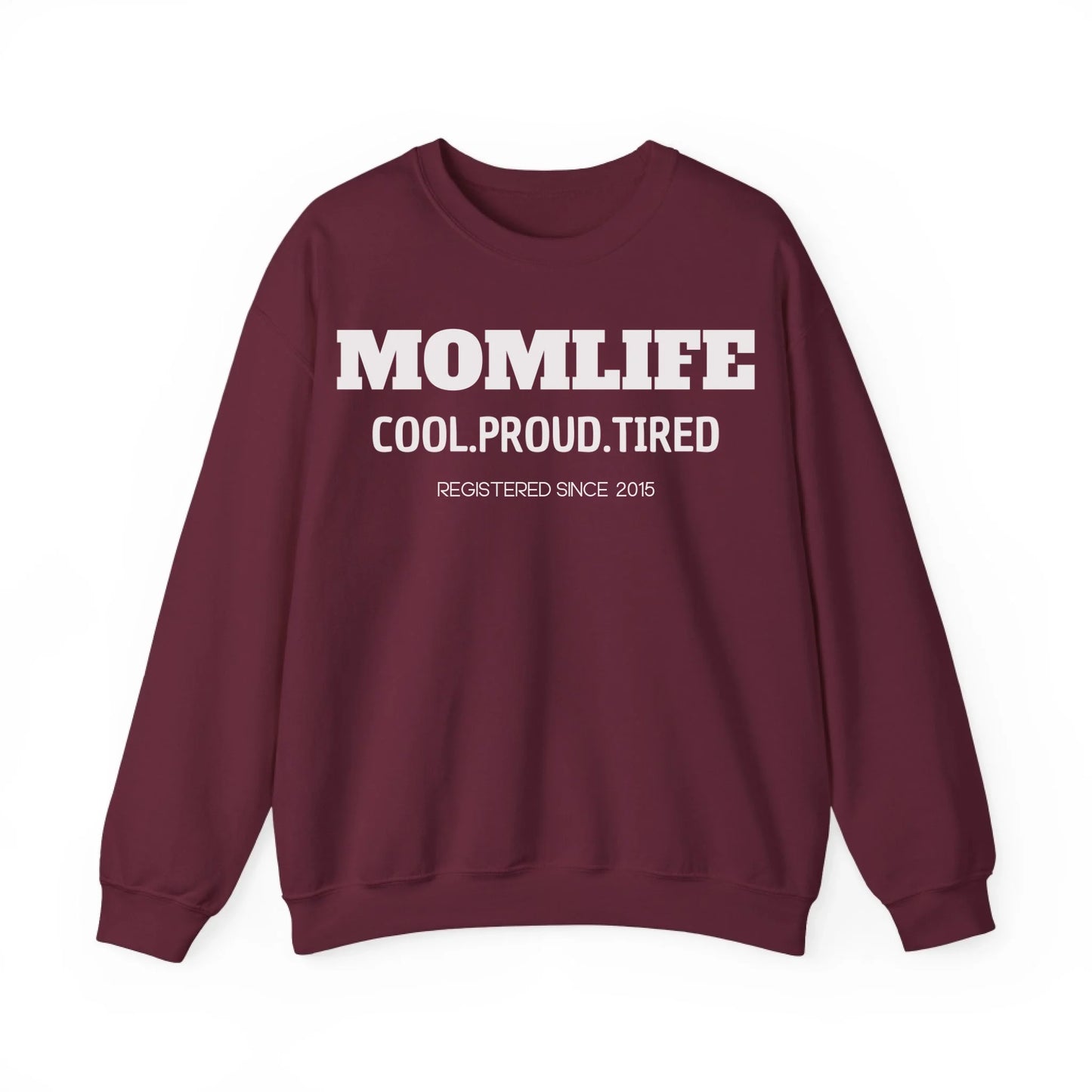Printify Mama Sweatshirt Momlife personalisiert mit Datum