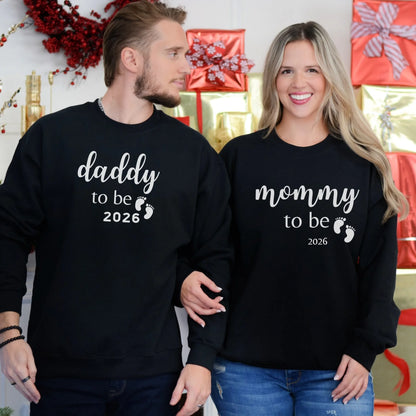 mamagibt Papa Sweatshirt Baby Ankündigung Papa Sweatshirt Baby Ankündigung Black