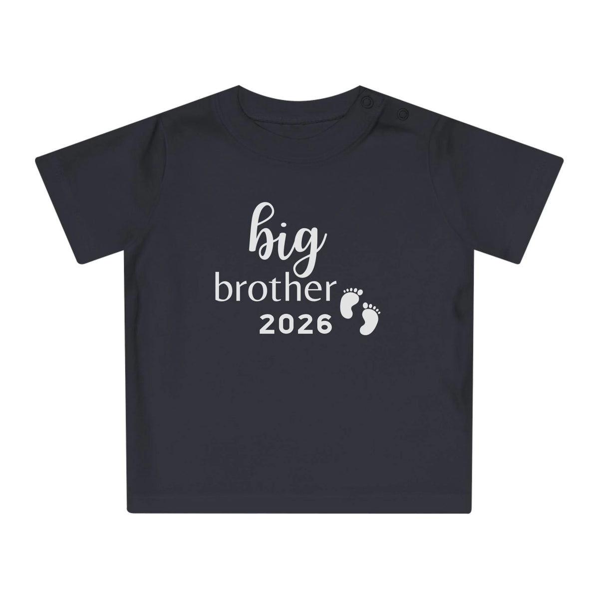 Printify Baby T-Shirt Ankündigung big brother personalisiert