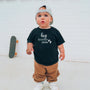 Printify Baby T-Shirt Ankündigung big brother Baby T-Shirt großer Bruder Ankündigung Black personalisiert