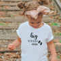 mamagibt Kinder T-Shirt große Schwester Ankündigung Kinder T-Shirt Baby Ankündigung für Schwestern White
