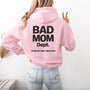 mamagibt Mama Hoodie Bad Mom Dept. Mama Hoodie Bad mom dept Light Pink personalisiert