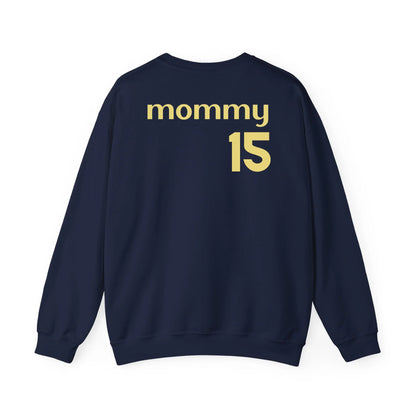 navy sweatshirt back mockup