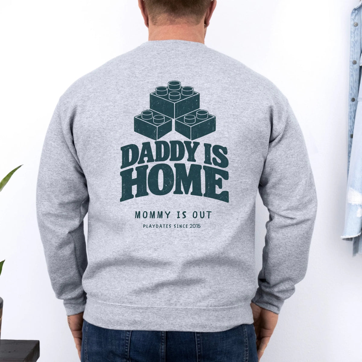 papa sweatshirt rücken-grey