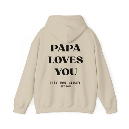 mamagibt Hoodie Papa loves you personalisiert