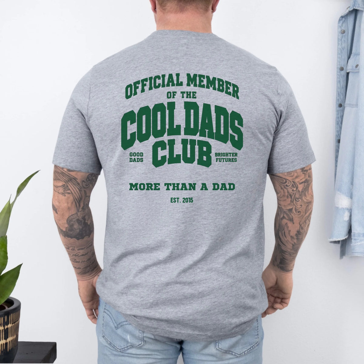papa t-shirt -rücken-grey