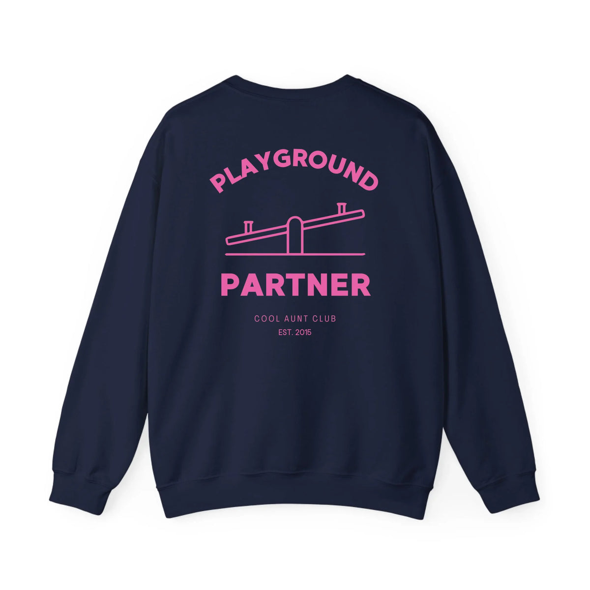 navy sweatshirt back mockup