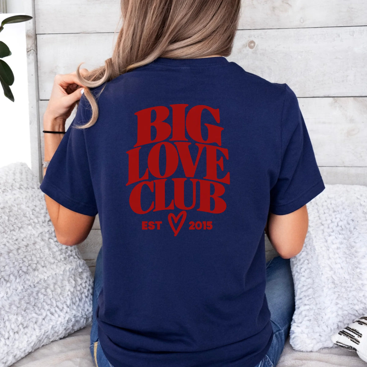 mamagibt Couple T-Shirt Love Club | Her personalisiert