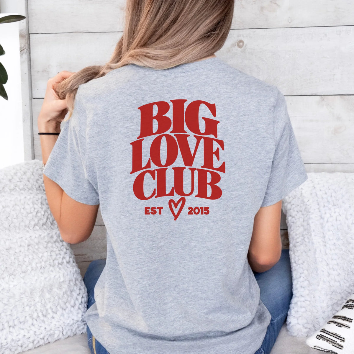 mamagibt Couple T-Shirt Love Club | Her personalisiert
