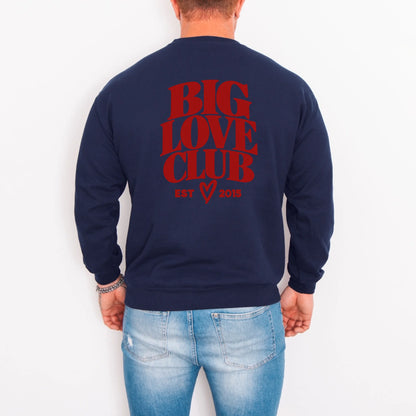 mamagibt Couple Sweatshirt Love Club | Him Couple Sweatshirt Love Club | Him Navy personalisiert