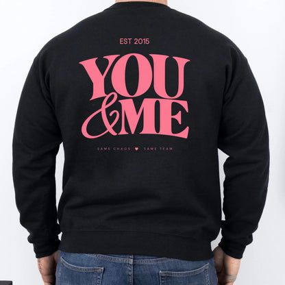 mamagibt Couple Sweatshirt you and me | Him Couple Sweatshirt you and me | Him personalisiert