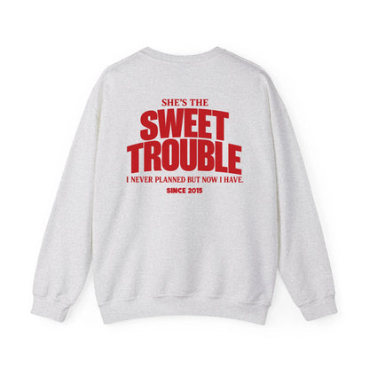 mamagibt Couple Sweatshirt sweet trouble | Him personalisiert