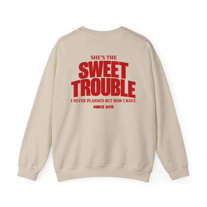 mamagibt Couple Sweatshirt sweet trouble | Him personalisiert