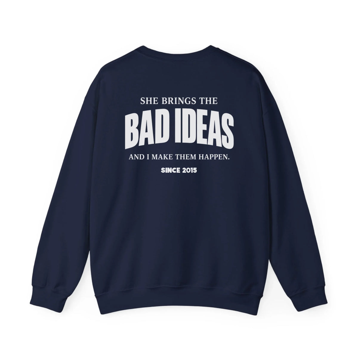 mamagibt Couple Sweatshirt bad ideas | Him personalisiert