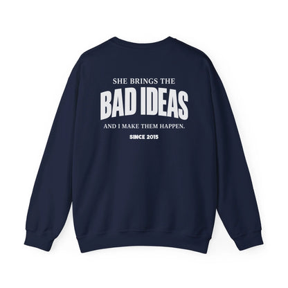 mamagibt Couple Sweatshirt bad ideas | Him personalisiert