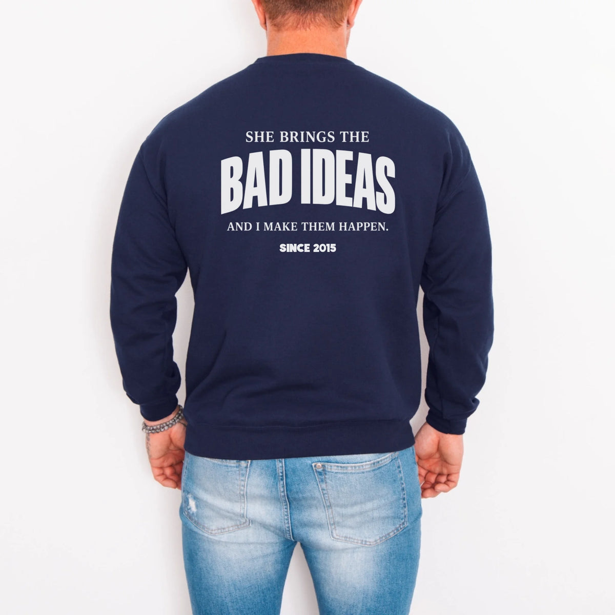 mamagibt Couple Sweatshirt bad ideas | Him Couple Sweatshirt bad ideas | Him personalisiert