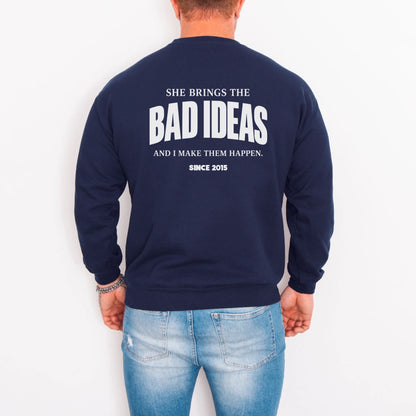 mamagibt Couple Sweatshirt bad ideas | Him Couple Sweatshirt bad ideas | Him personalisiert