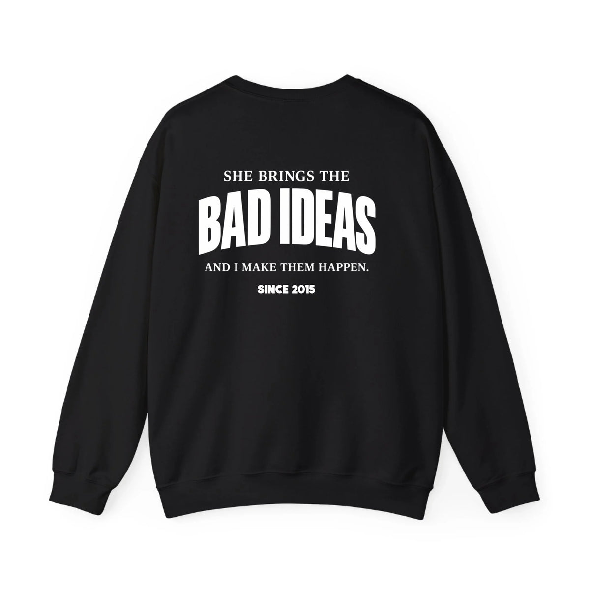 mamagibt Couple Sweatshirt bad ideas | Him personalisiert