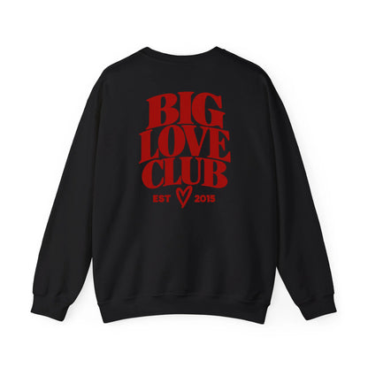 mamagibt Couple Sweatshirt Love Club | Her Couple Sweatshirt Love Club | Her Black personalisiert
