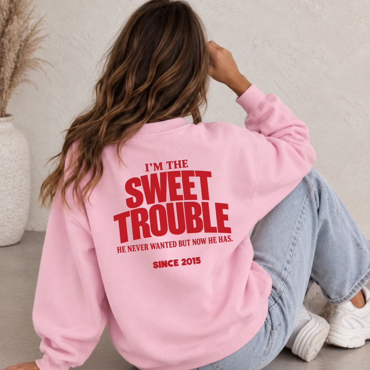 mamagibt Couple Sweatshirt sweet trouble | Her personalisiert