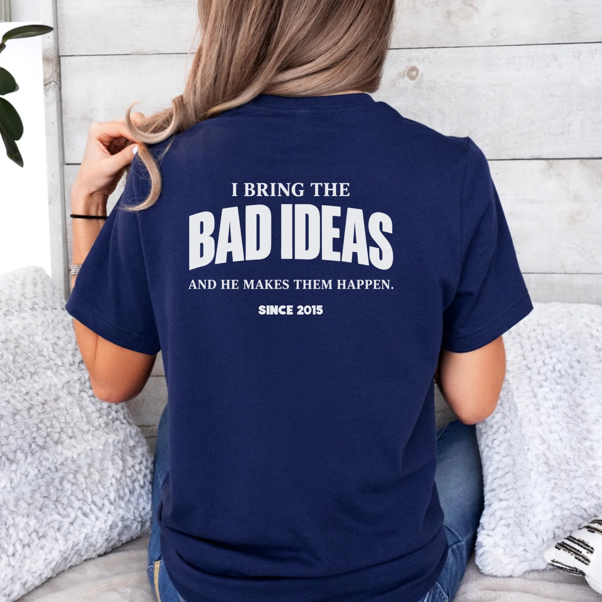 mamagibt Couple T-Shirt bad ideas | Her Couple T-Shirt bad ideas | Her personalisiert