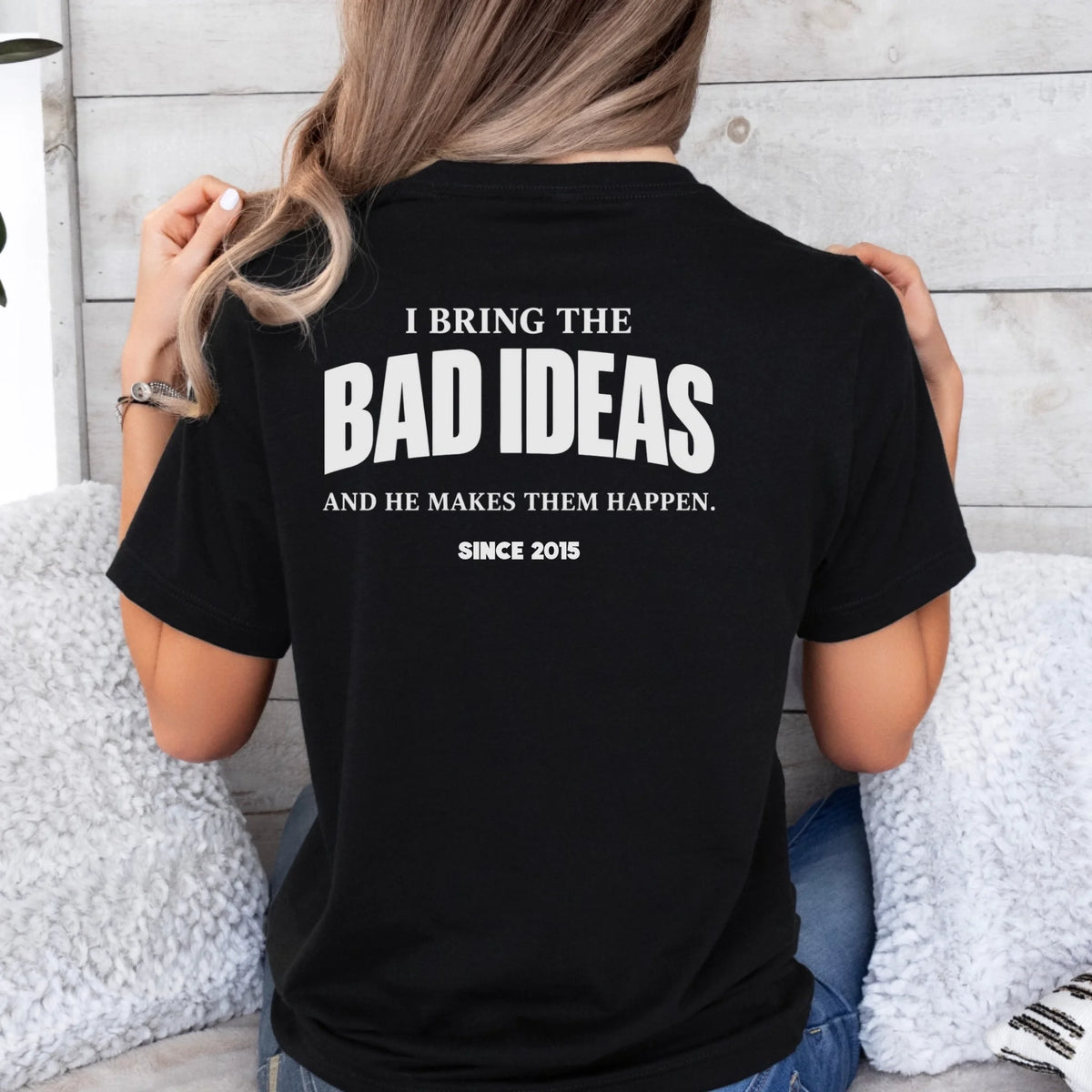 mamagibt Couple T-Shirt bad ideas | Her personalisiert
