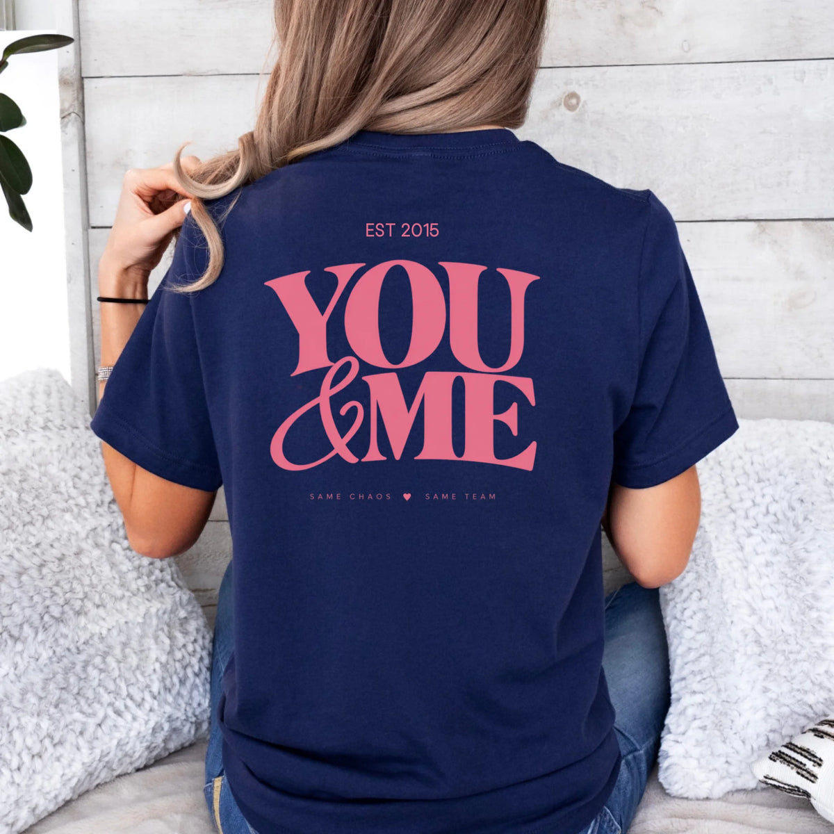 mamagibt Couple T-Shirt you and me | Her personalisiert