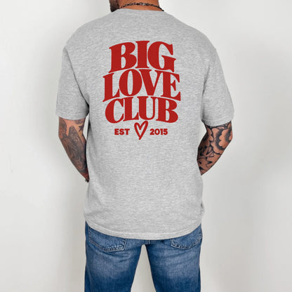 mamagibt Couple T-Shirt Love Club | Him Couple T-Shirt Love Club | Him Athletic Heather personalisiert