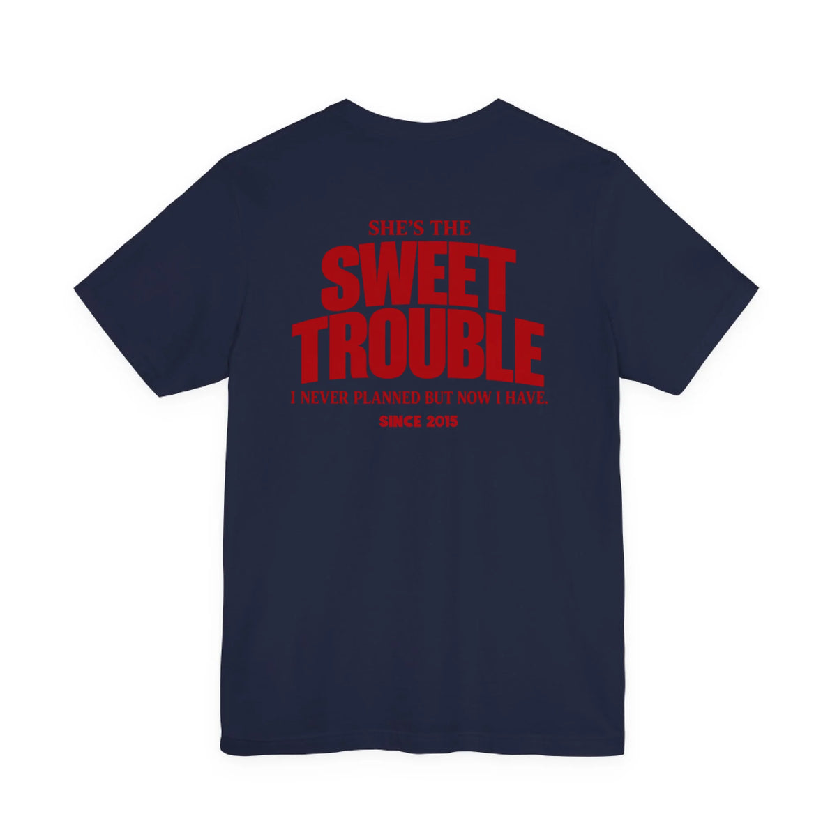 mamagibt Couple T-Shirt sweet trouble | Him personalisiert