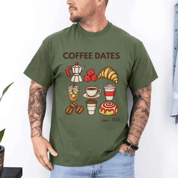 Couple T-Shirt Coffee Date Club | Him