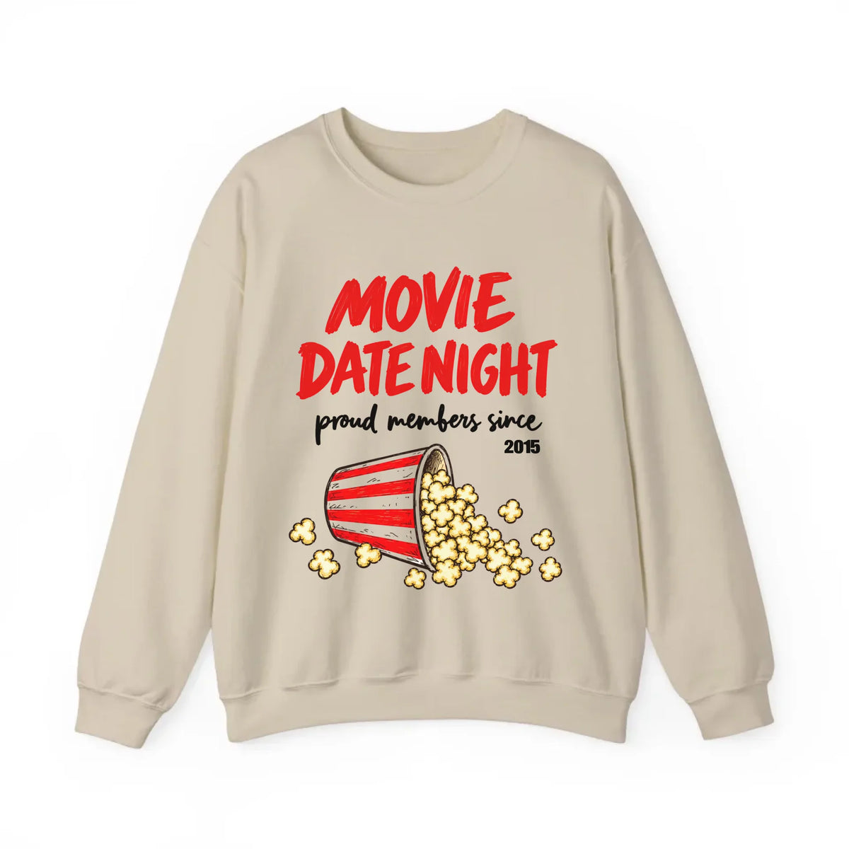 mamagibt Couple Sweatshirt Movie Date Club | Him personalisiert