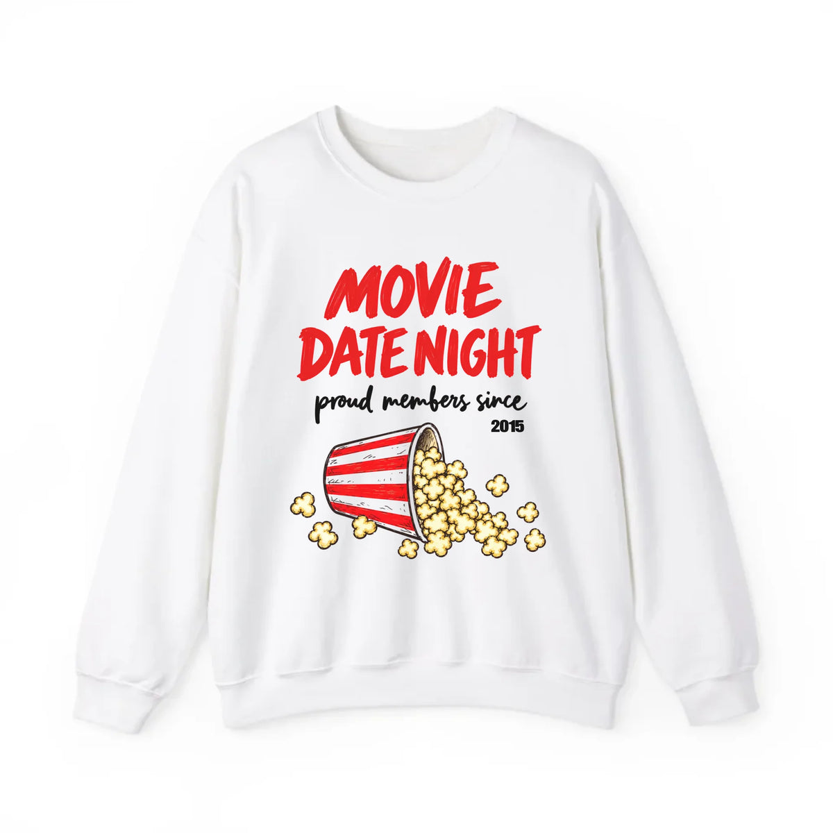 mamagibt Couple Sweatshirt Movie Date Club | Him personalisiert