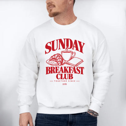 mamagibt Couple Sweatshirt Breakfast Club | Him personalisiert