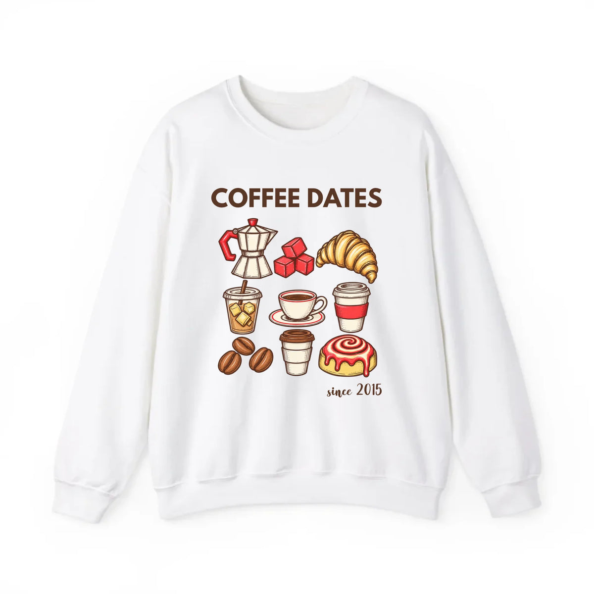 mamagibt Couple Sweatshirt Coffee Date Club | Him personalisiert