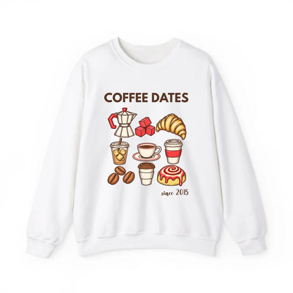 mamagibt Couple Sweatshirt Coffee Date Club | Him personalisiert