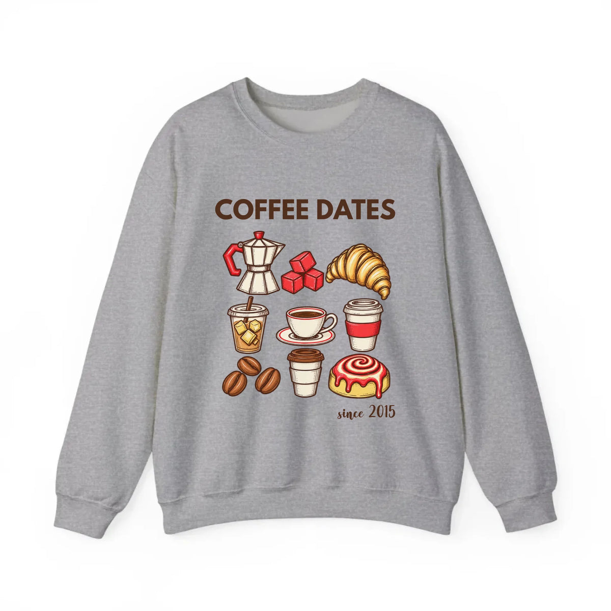 mamagibt Couple Sweatshirt Coffee Date Club | Him personalisiert