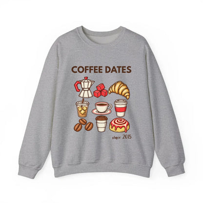 mamagibt Couple Sweatshirt Coffee Date Club | Him personalisiert