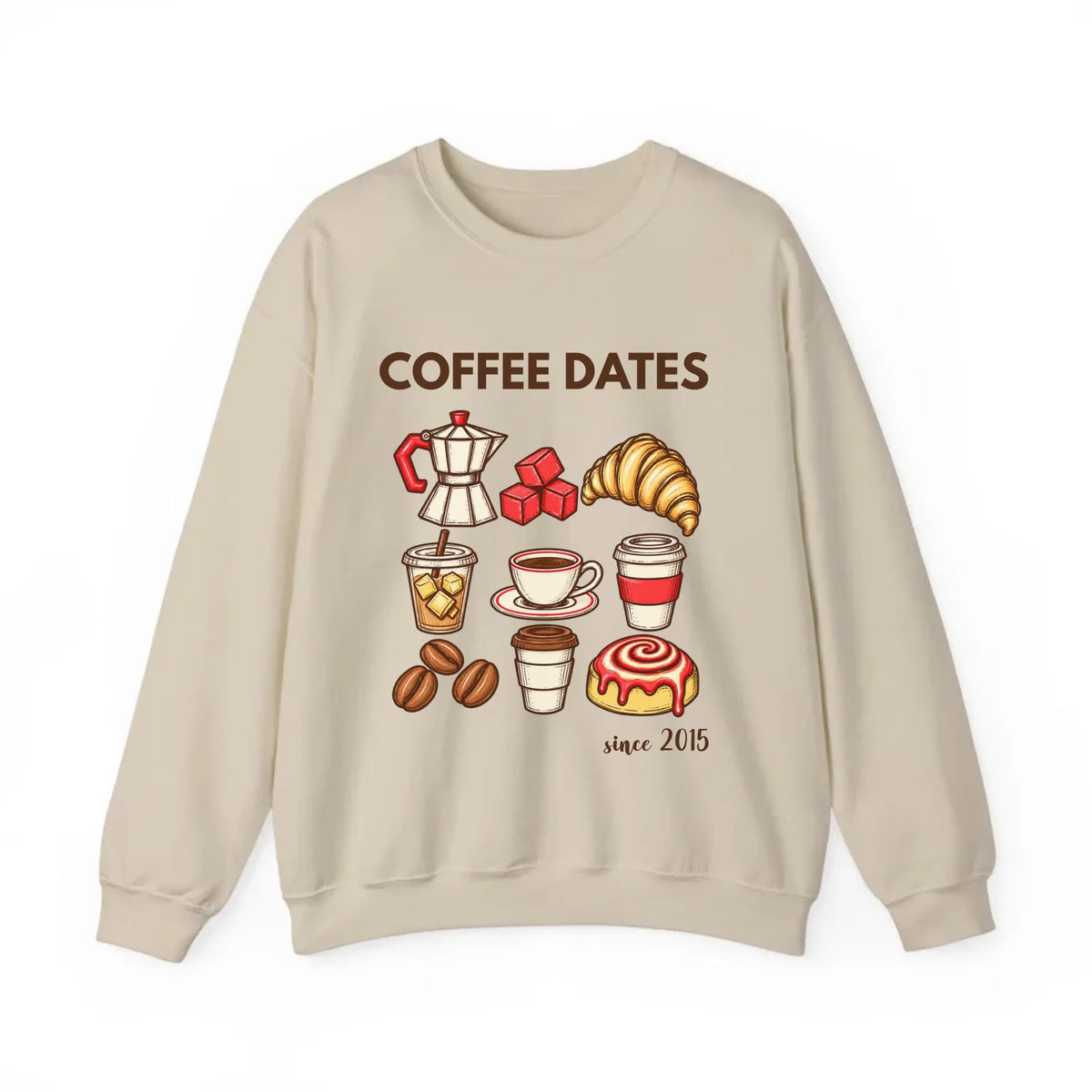 mamagibt Couple Sweatshirt Coffee Date Club | Him personalisiert