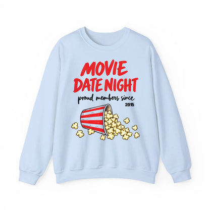 mamagibt Couple Sweatshirt Movie Date Club | Her personalisiert