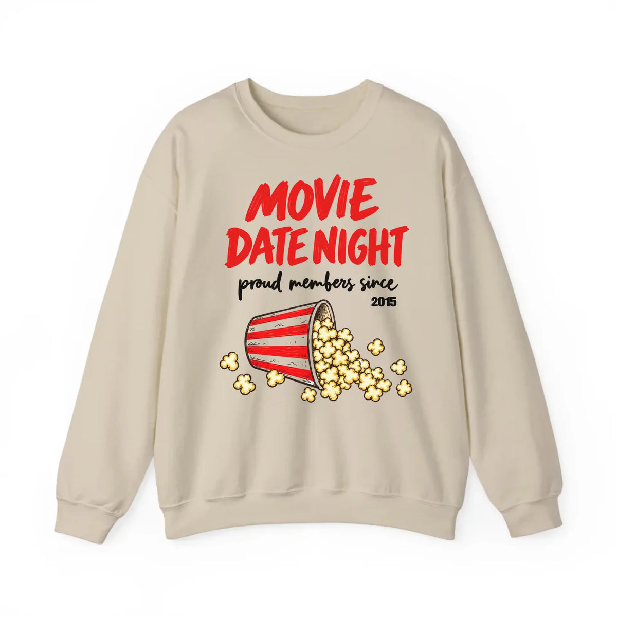 mamagibt Couple Sweatshirt Movie Date Club | Her personalisiert
