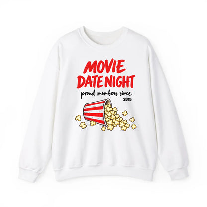 mamagibt Couple Sweatshirt Movie Date Club | Her personalisiert